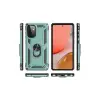 Samsung Galaxy A72 Kılıf Sofya Yüzüklü Silikon Kapak - Yeşil