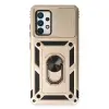 Samsung Galaxy A73 5g Kılıf Pars Lens Yüzüklü Silikon - Gold