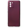 Samsung Galaxy A91 / S10 Lite Kılıf First Silikon - Mürdüm