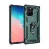 Samsung Galaxy A91 / S10 Lite Kılıf Sofya Yüzüklü Silikon Kapak - Yeşil