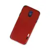 Samsung Galaxy J7 Pro / J730 Kılıf Loop Deri Silikon - Kırmızı