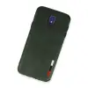Samsung Galaxy J7 Pro / J730 Kılıf Loop Deri Silikon - Yeşil
