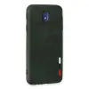 Samsung Galaxy J7 Pro / J730 Kılıf Loop Deri Silikon - Yeşil