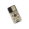 Samsung Galaxy M14 5g Kılıf Pars Lens Yüzüklü Silikon - Gold
