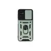 Samsung Galaxy M14 5g Kılıf Pars Lens Yüzüklü Silikon - Yeşil