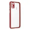 Samsung Galaxy M31 Kılıf Miami Şeffaf Silikon - Fuşya