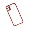Samsung Galaxy M31 Kılıf Miami Şeffaf Silikon - Fuşya