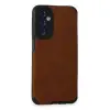 Samsung Galaxy M34 5g Kılıf Loop Deri Silikon - Kahverengi