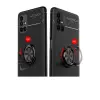 Samsung Galaxy M51 Kılıf Range Yüzüklü Silikon - Siyah-mavi
