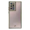 Samsung Galaxy Note 20 Ultra Kılıf Liva Lens Silikon - Yeşil