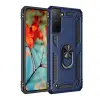 Samsung Galaxy S21 Kılıf Sofya Yüzüklü Silikon Kapak - Lacivert