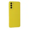 Samsung Galaxy S21 Plus Kılıf Nano İçi Kadife Silikon - Sarı