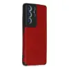 Samsung Galaxy S21 Ultra Kılıf Loop Deri Silikon - Kırmızı