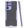 Samsung Galaxy S21 Ultra Kılıf Platin Silikon - Lila
