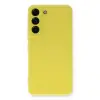 Samsung Galaxy S22 Plus Kılıf Nano İçi Kadife Silikon - Sarı