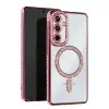 Samsung Galaxy S24 Fe Joke Simli Magneticsafe Kılıf - Pembe