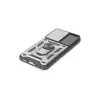 Samsung Galaxy S24 Kılıf Pars Lens Yüzüklü Silikon - Gümüş