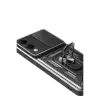 Samsung Galaxy S25 Edge Pars Lens Yüzüklü Silikon - Siyah