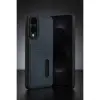 Samsung Galaxy S25 Edge Sara Kartvizitli Deri Kılıf - Siyah