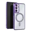 Samsung Galaxy S25 Fe Joke Simli Magneticsafe Kılıf - Derin Mor