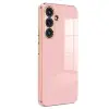 Samsung Galaxy S25 Kılıf Volet Silikon - Pembe