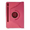 Samsung Galaxy T860 Tab S6 10.5 Kılıf 360 Tablet Deri Kılıf - Pembe