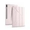 Samsung Galaxy X610 Tab S9 Fe Plus 12.4 Kılıf Kalemlikli Mars Tablet Kılıfı - Rose Gold