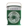 Şarjlı 600 Ml Su Hazneli Taşınabilir Masaüstü Vanilatör  Güçlü Fan Ve 2000 Mah Pil Yeşil