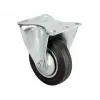 Servis Tekeri - Tablalı Siyah Sabit - Çap 80 Mm