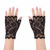 Siyah Dantel Parmaksız Kısa Eldiven