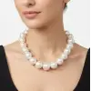 Beyaz Kültür İncisi  Kolyeler 40+5 Cm  - Kl0298