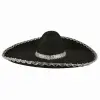Sombrero Meksika Şapkası Mariachi Gümüş Şeritli Yetişkin Boy