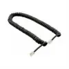 Spiral Siyah Pluglu Ahize Kordonu 30 cm (KDO)