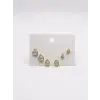Su Damlası Detaylı Altılı Küpe - Kp00657