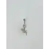 Su Perisi Detaylı Göbek Piercing - Pg0120