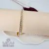 Zirkon 3 Mm Taşlı Pirinç Bileklikler 18+2 Cm Uzatma Payı - Kbl0086