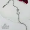 Zirkon 2,5 Mm Taşlı Pirinç Bileklikler 18+2,5 Cm Uzatma Payı - Kbl0130