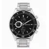 Swiss Plus Man Watch Basic Seri Model-10 ST3516AGS Lüx Black-Silver(Kol Saati) (KDO)