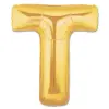 T Harf Folyo Balon Altın Renk  40 İnç