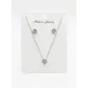 Rodyum Zirkon Taşlı Zincir : Çelik Ürünler 40+5 Cm - Set0020