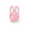 Tavşan Figürlü Kablosuz Mouse Pil Dahil Etiket Hediyeli Pembe