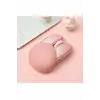 Tavşan Figürlü Kablosuz Mouse Pil Dahil Etiket Hediyeli Pembe