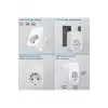 Tekli Yüksek Voltaj Korumalı Duvar Prizi 2x Type-c 1x Usb Çıkışlı Priz Grup Priz Çoğaltıcı Siyah