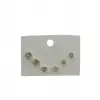   Zirkon Taşlı Pirinç Altılı  Kombin Küpe - Kp00610