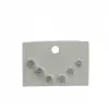 Rodyum Zirkon Taşlı Pirinç Altılı  Kombin Küpe - Kp00611
