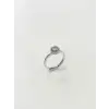 Ayarlanabilir Rodyum Zirkon Taşlı Pirinç Bijuteri Yüzük - Yz0203-1