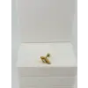Zirkon Taşlı Uç Kısmı : Pirinç Kıkırdak Bar Uzunluğu : 6 Mm / Bar Kalınlığı 0.8 Mm / Top Boyu 3 Mm  - Pt0065-1