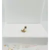 Zirkon Taşlı Uç Kısmı : Pirinç Kıkırdak Bar Uzunluğu : 6 Mm / Bar Kalınlığı 0.8 Mm / Top Boyu 3 Mm - Pt0037-1