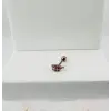Rose Zirkon Taşlı Uç Kısmı : Pirinç Kıkırdak Bar Uzunluğu : 6 Mm / Bar Kalınlığı 0.8 Mm / Top Boyu 3 Mm - Pt0016-2