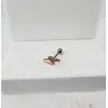 Rose Zirkon Taşlı Uç Kısmı : Pirinç Kıkırdak Bar Uzunluğu : 6 Mm / Bar Kalınlığı 0.8 Mm / Top Boyu 3 Mm - Pt0010-2
